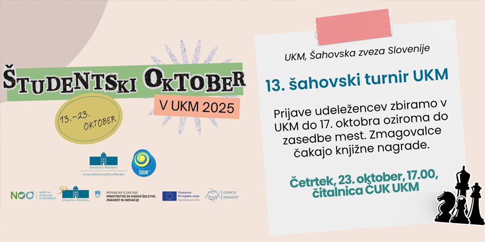 13. Šahovski turnir UKM